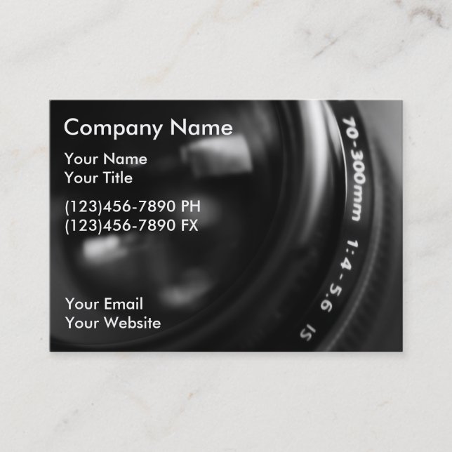 Photography Business Cards (Front)