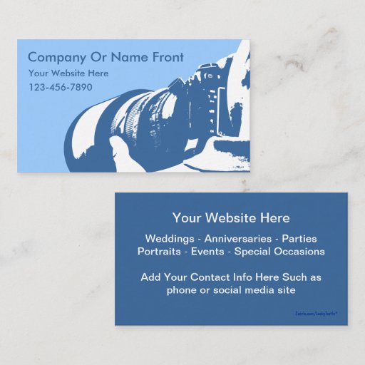 Customizable Photography Business Cards