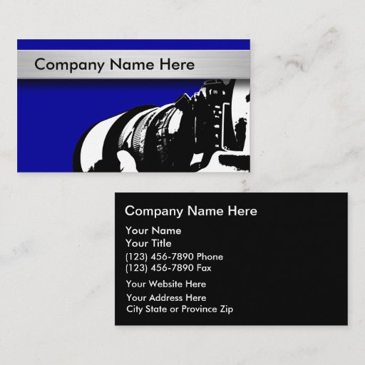 Customizable Photography Business Cards