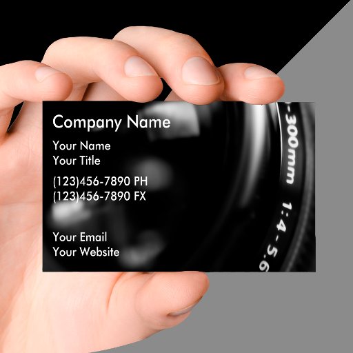 Customizable Photography Business Cards