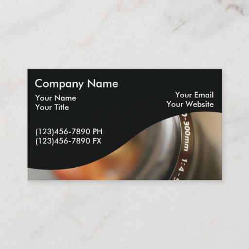 Customizable Photography Business Cards