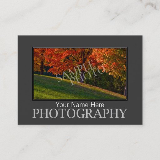 Customizable Photography Business Cards Template