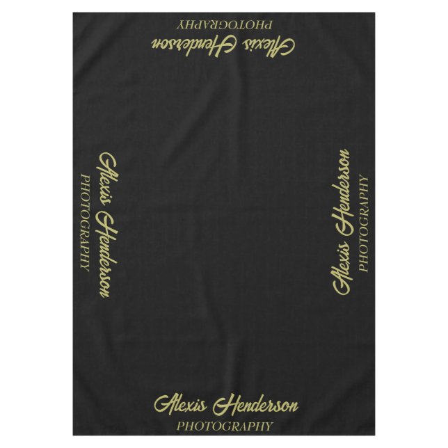 Photography Business Display Booth Tablecloth (Front)