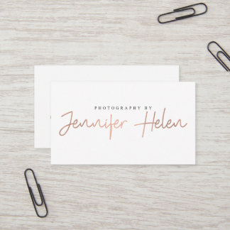 Photography by Jennifer Helen Business Card