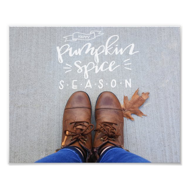 Photography & Calligraphy Quote Photo Print (Front)