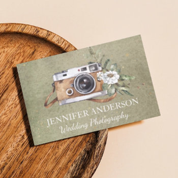 Photography Camera Business Card by MaggieMart at Zazzle