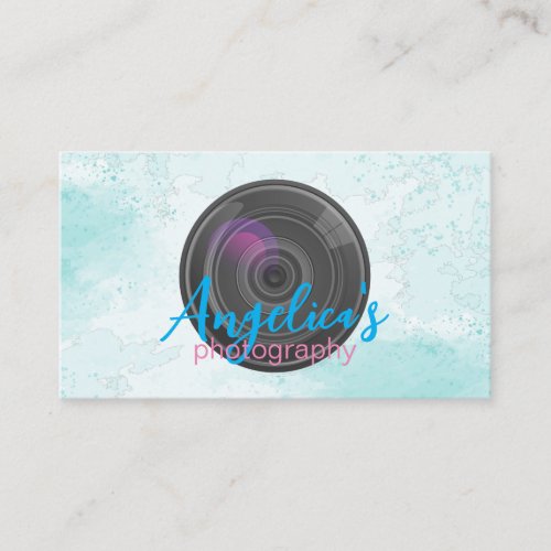 Photography | Camera Lens | Creative Artist Business Card