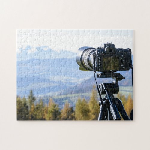 Photography Camera Mountains Nature Landscape  Jigsaw Puzzle