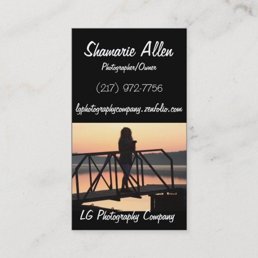 Customizable Photography Card Business Card