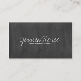 Photography | Chalboard Business Card