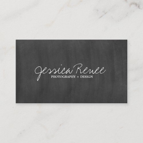 Photography | Chalboard Business Cards