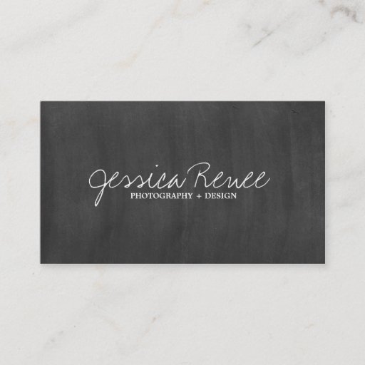 Customizable Photography | Chalboard Business Cards