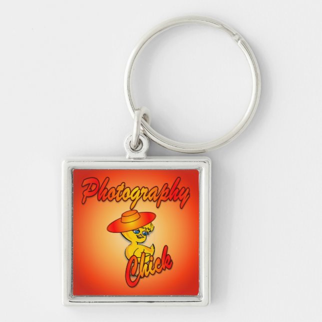 Photography Chick #5 Keychain (Front)