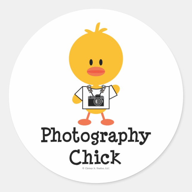 Photography Chick Stickers (Front)