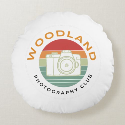 Photography Club Round Pillow