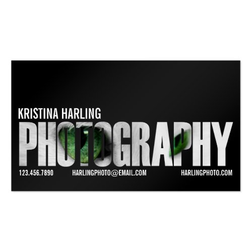 Photography Cutout - Black Double-Sided Standard Business Cards (Pack Of 100)