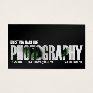 Photography Cutout - Black Business Card