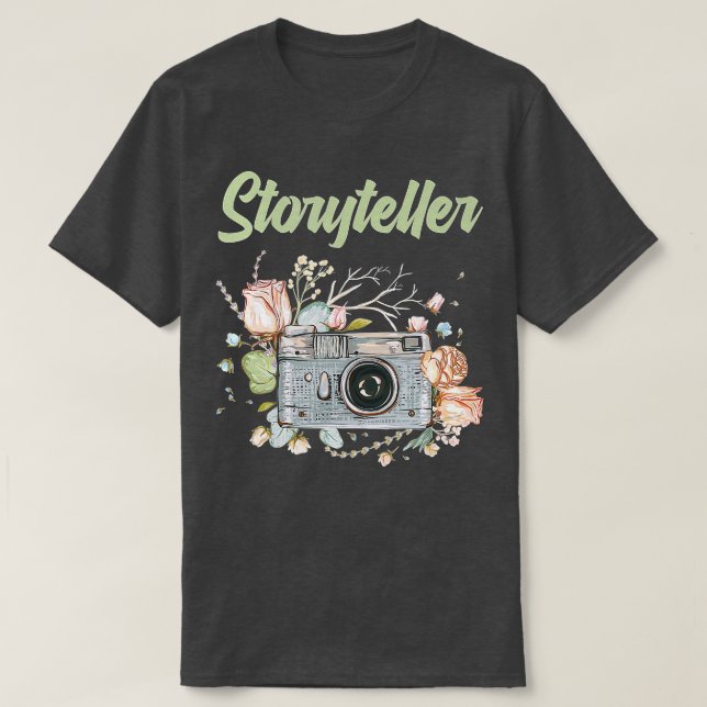Photography Day  Camera Photographer Storyteller  T-Shirt (Design Front)