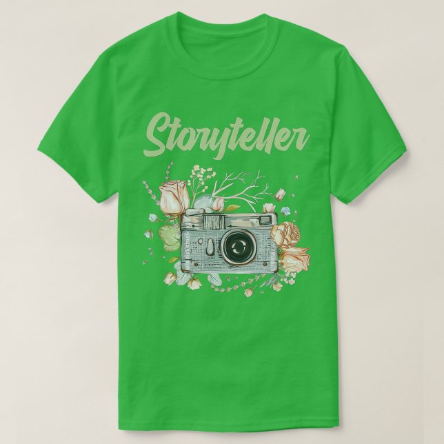 Photography Day Camera Photographer Storyteller T-Shirt (Design Front)