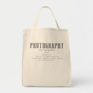 Photography Definition Dictionary Camera Funny Pho Tote Bag