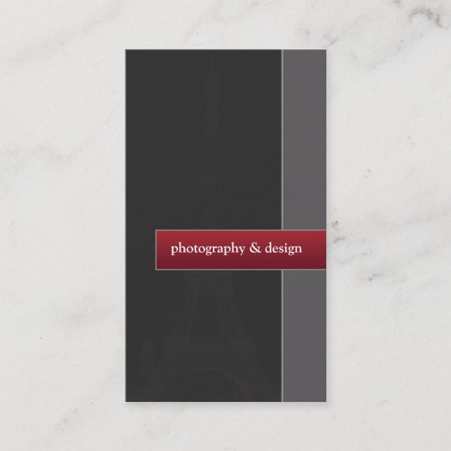 Photography & Design Business Card (Front)