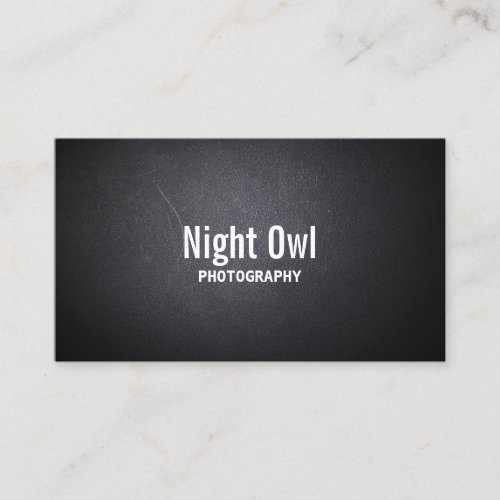 Dark Leather Texture Photographer Business Card