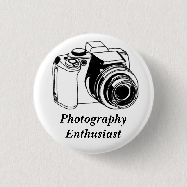 Photography Enthusiast Button (Front)