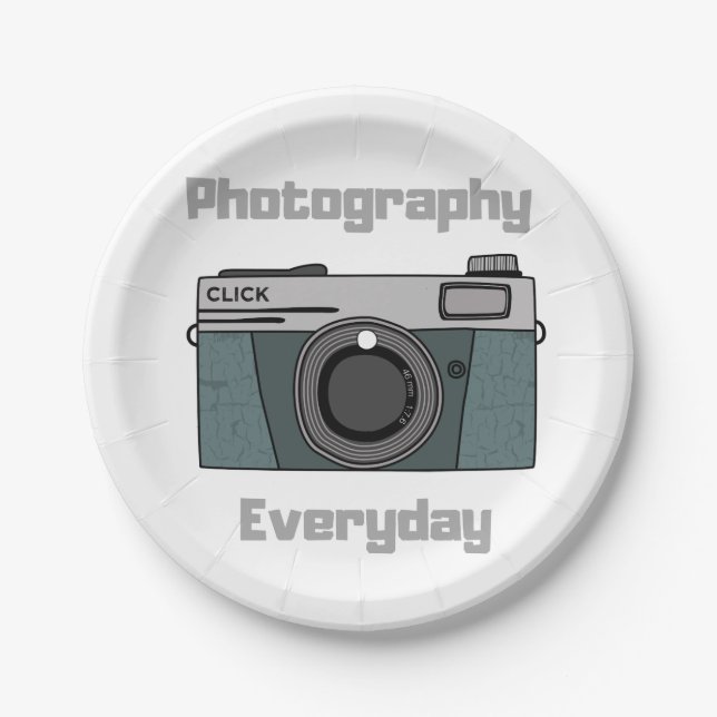 Photography Everyday Paper Plates (Front)