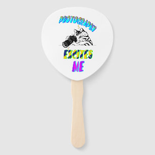 Photography Excites Me Hand Fan