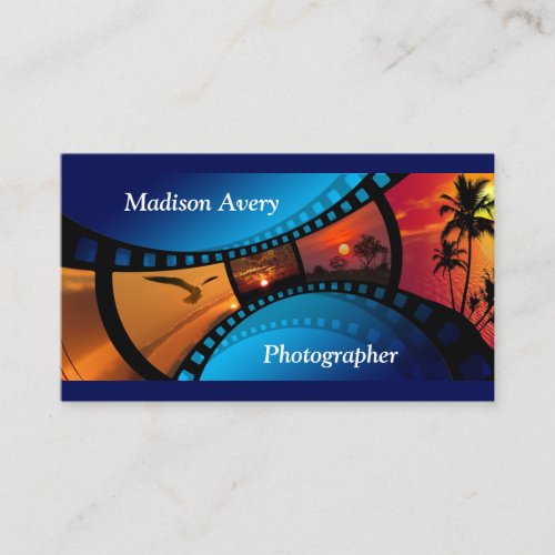 Photography Film Photos Photographer Business Card