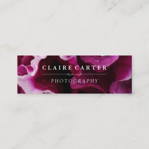 Photography Floral Mini Business Card