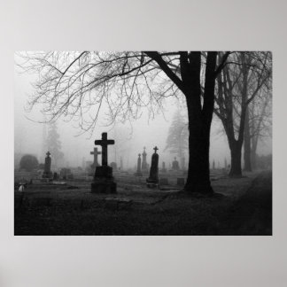 Photography for SALE - Cemetery Fog 1 Prints
