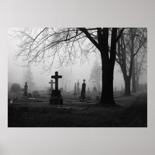 Photography for SALE _ Cemetery Fog 1 Prints