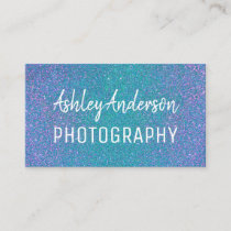 Photography Glitter Sparkle Feminine Business Card