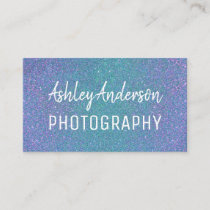 Photography Glitter Sparkle Feminine Business Card