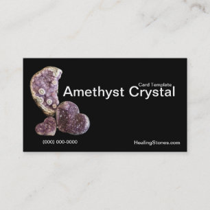 Photography Godes Amethyst Crystal Template Business Card