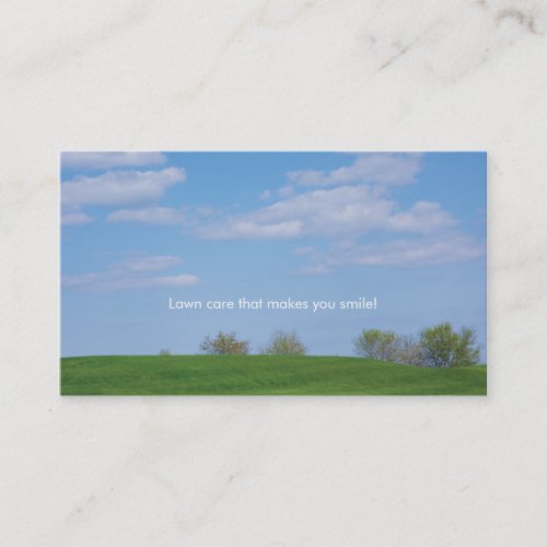 Photography Green Grass Business Card Nature
