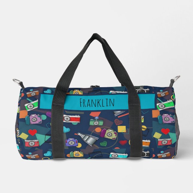 Photography I Custom Name  Duffle Bag (Front)
