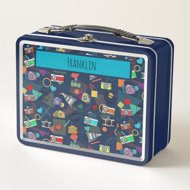 Photography I Custom Name  Metal Lunch Box (Front)