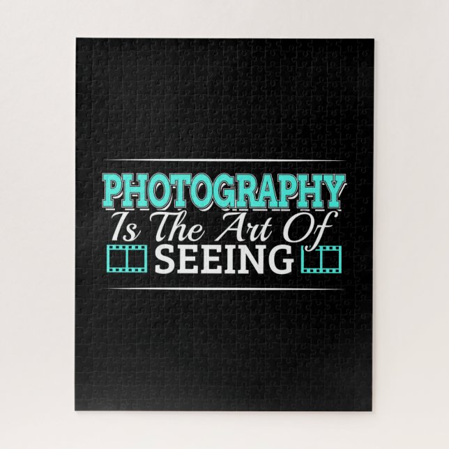 Photography is the Art of Seeing - Mindset Quote Jigsaw Puzzle (Vertical)