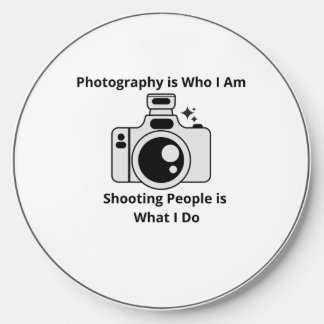 Photography is Who I Am on a Wireless Charger