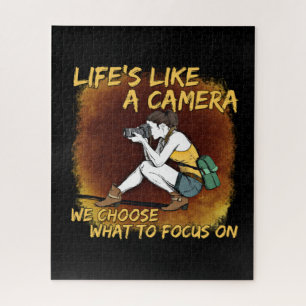 Photography - Life Like A Camera Photographer Jigsaw Puzzle