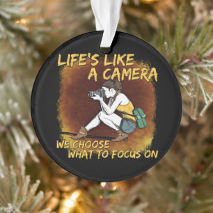 Photography - Life Like A Camera Photographer Ornament