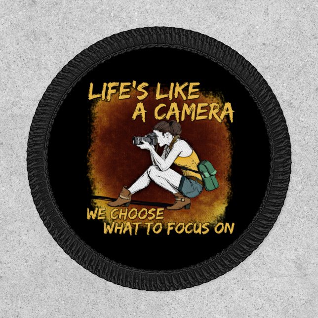 Photography - Life Like A Camera Photographer Patch (Front)