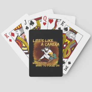 Photography - Life Like A Camera Photographer Poker Cards