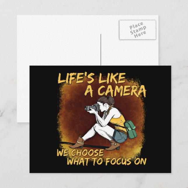 Photography - Life Like A Camera Photographer Postcard (Front/Back)