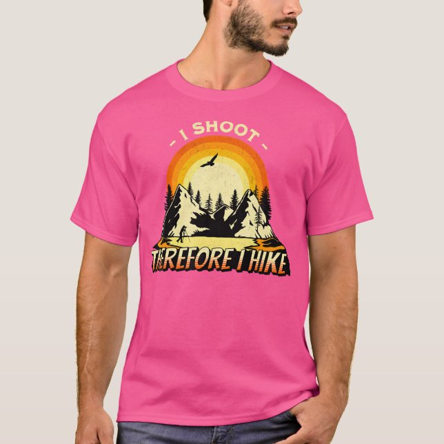 Photography Lover Hiking Camping T-Shirt (Front)