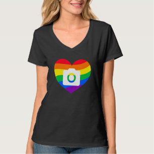 Photography Lover, Photographer Gift, Rainbow Came T-Shirt