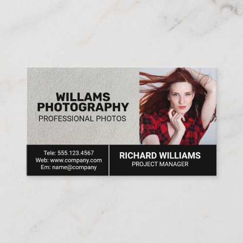 Photography  Model Photoshoot  Business Card