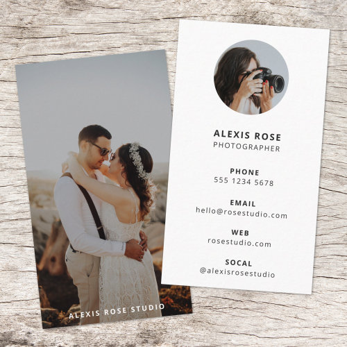 Photography Modern Minimal Simple Photo Business Card Photography Modern Minimal Simple Photo Business Card